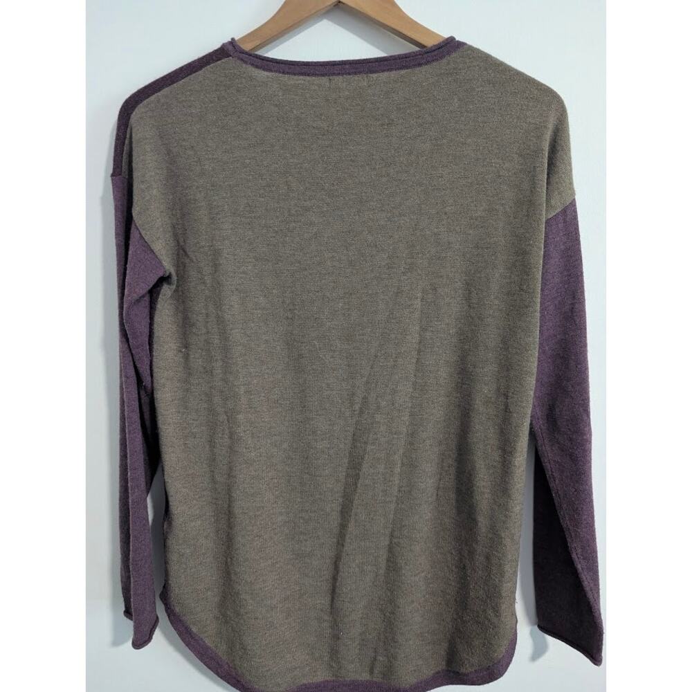 Smartwool Women's Merino Wool Blend Color Block Crewneck Long Sleeve Size S - Picture 4 of 5